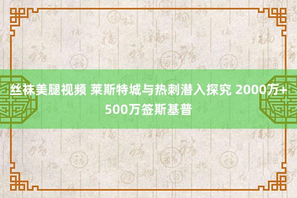 丝袜美腿视频 莱斯特城与热刺潜入探究 2000万+500万签斯基普